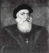 unknow artist This portrait of Vasco da Gama to clerical error Gregorio Lopez. France oil painting artist